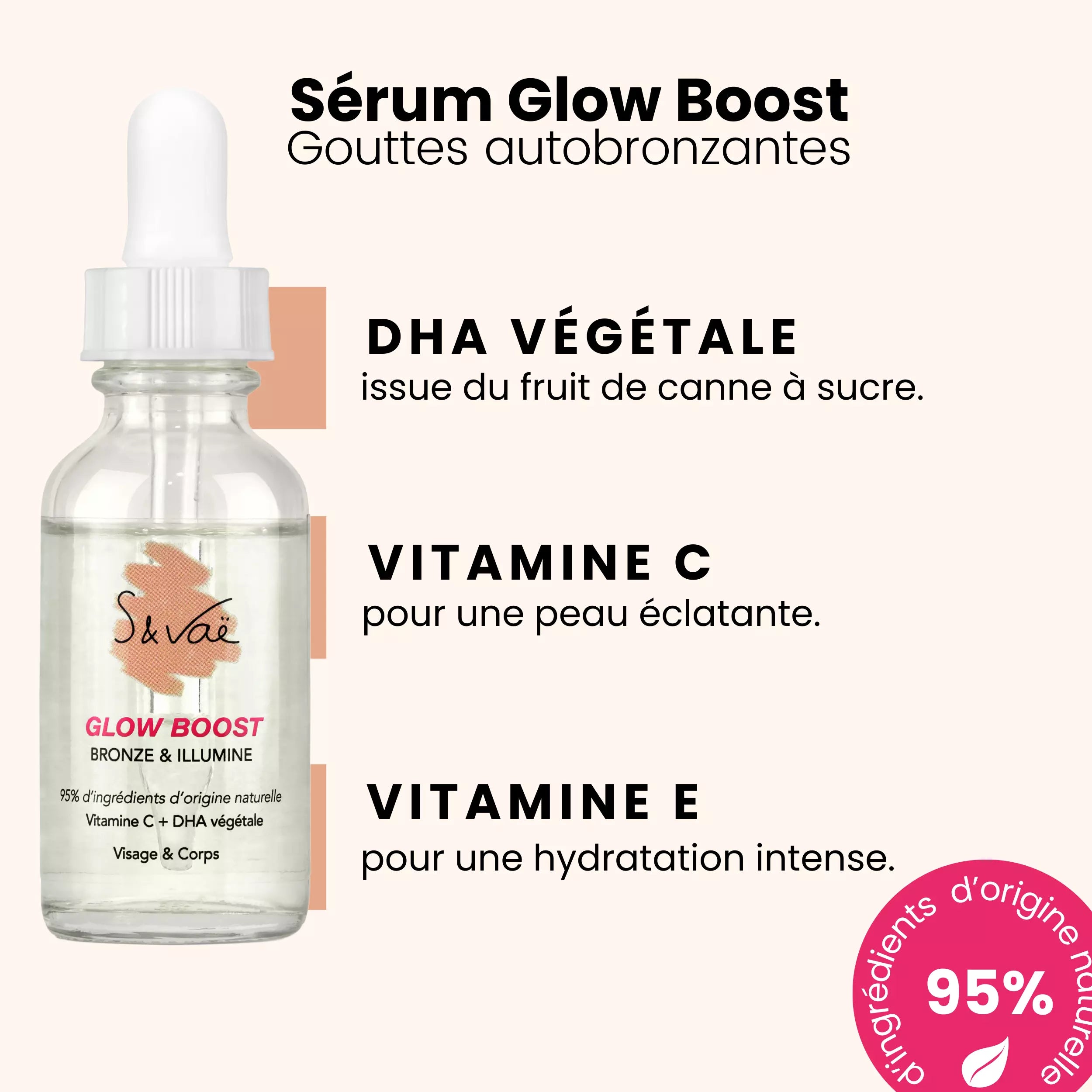 Glow Boost - Sérum autobronzant Booster de bonne mine à la vitamine C