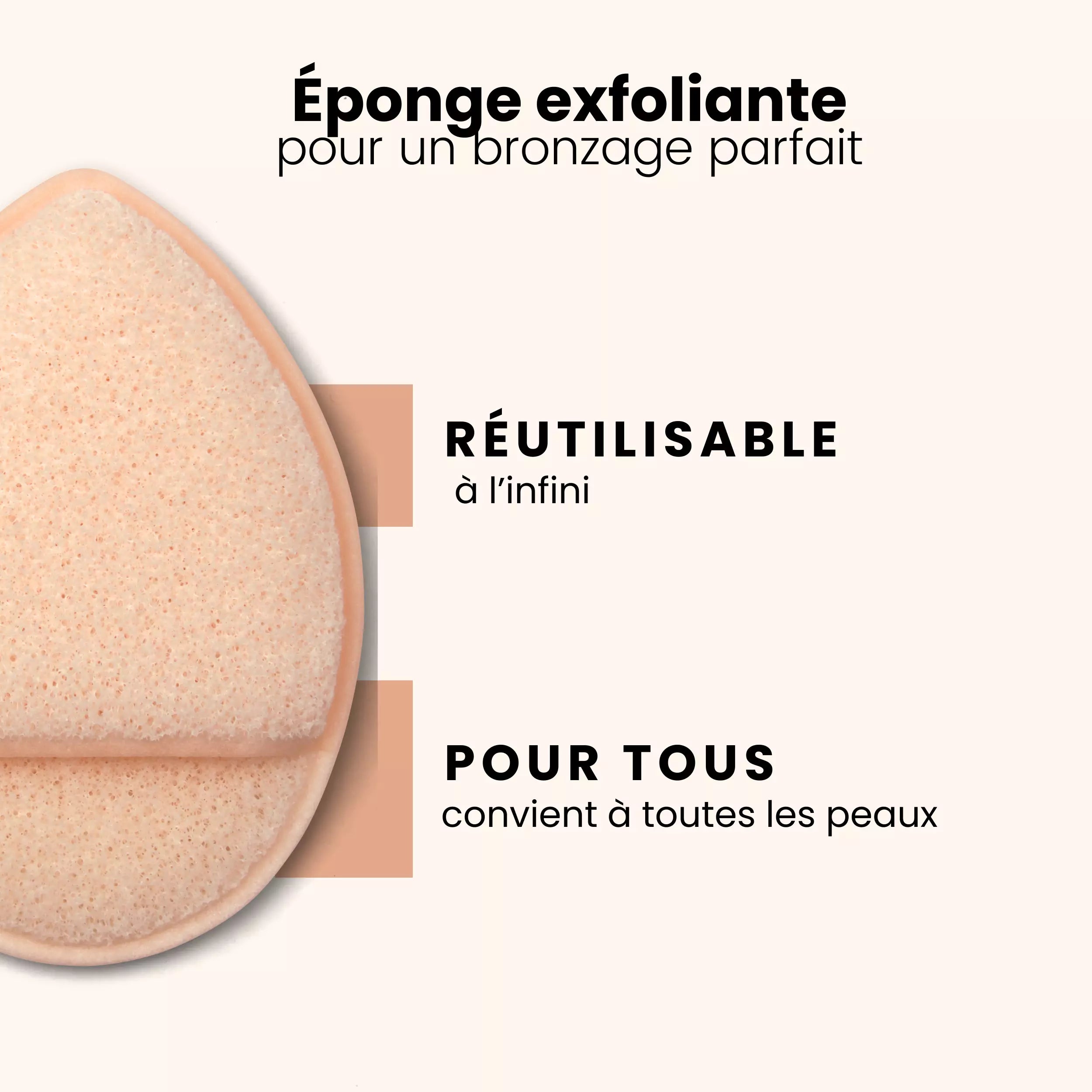 Éponge exfoliante visage