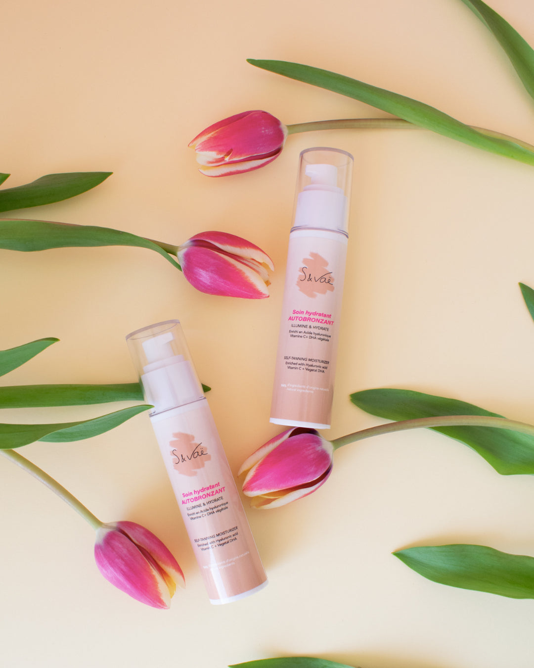 DUO Bonne mine : 2 Soins hydratants autobronzants visage