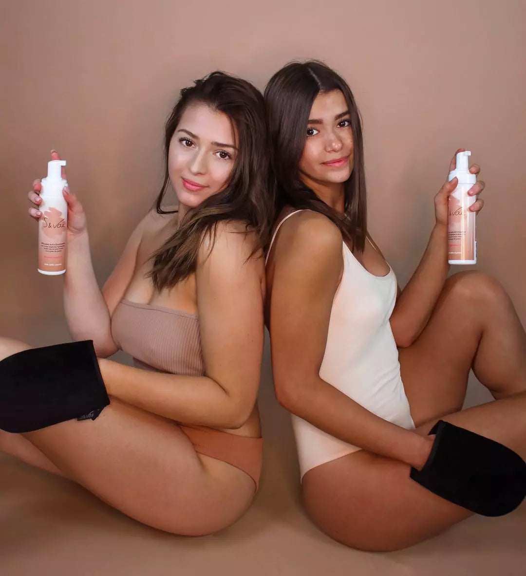 mousse autobronzante s and vae gant applicateur